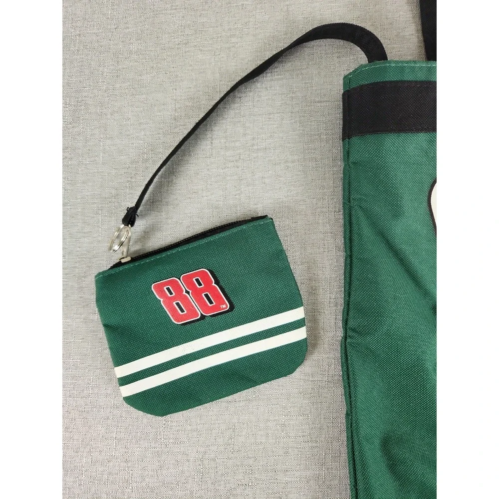 New Nascar Dale Earnhardt Jr. #88 Racing  Green & Black Tote Bag & Wallet NWOT